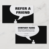 verwijs een bel van de vriendentoespraak aanbevelingskaartje (Voorkant / Achterkant)