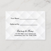 Verwijs een Bevordering van de Moderne Goud van de Aanbevelingskaartje (Achterkant)