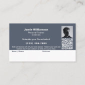 Verwijs een collega Gray Corporate Personal Traine Aanbevelingskaartje (Achterkant)