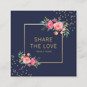 Verwijs een Kaart van de Cliënt van de Verwijzing  Vierkante Visitekaartje