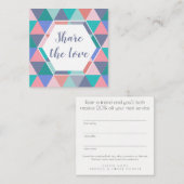 Verwijs een Kaart van de Driehoek van de Cliënt va (Voorkant / Achterkant)