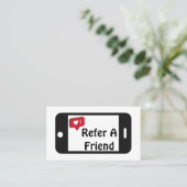 Verwijs een Kaart van de Loyalty van de Telefoon v (Staand voorkant)