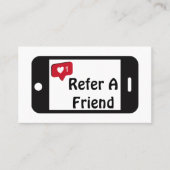 Verwijs een Kaart van de Loyalty van de Telefoon v (Voorkant)