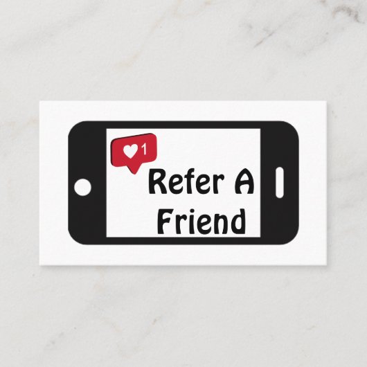 Verwijs een Kaart van de Loyalty van de Telefoon v (Voorkant)