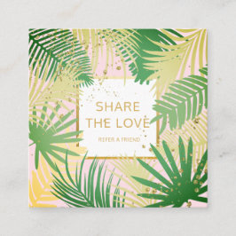 Verwijs een Tropische Verwijzing Kaart van de Clië Vierkante Visitekaartje
