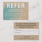 Verwijs een Visitekaartje van de Korting van de Vr (Voorkant / Achterkant)