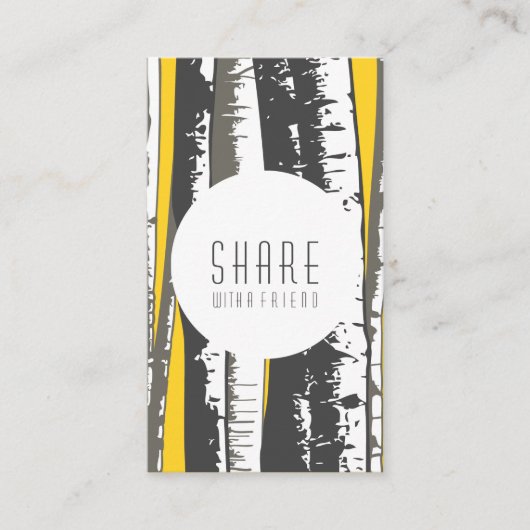 verwijs een vriend aspen bomen aanbevelingskaartje (Voorkant)