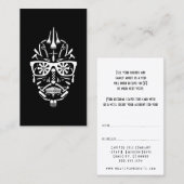 verwijs een vriend barber punk calavera aanbevelingskaartje (Voorkant / Achterkant)