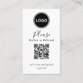 Verwijs een vriend door visitekaartje (Voorkant)