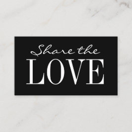 Verwijs een vriend een zwarte & witte eenvoudige v aanbevelingskaartje