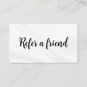 Verwijs een vriend Elegant Zakelijk Professioneel Aanbevelingskaartje