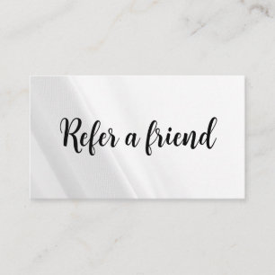 Verwijs een vriend Elegant Zakelijk Professioneel Aanbevelingskaartje