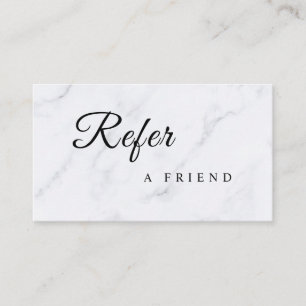Verwijs een vriend Elegant Zakelijk Professioneel Aanbevelingskaartje