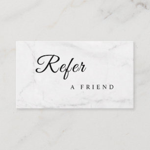 Verwijs een Vriend Elegante Zakelijke Professional Aanbevelingskaartje