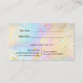 Verwijs een vriend FAUX holografisch effect Visitekaartje (Achterkant)