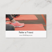 Verwijs een vriend Fitness Beginner Personal Train Aanbevelingskaartje (Voorkant)