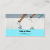 Verwijs een vriend Just Results Personal Trainer Aanbevelingskaartje (Voorkant)