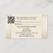 Verwijs een vriend Logo QR Code fotoportfolio Aanbevelingskaartje (Achterkant)