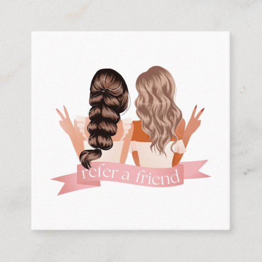 Verwijs een vriend Make-up Artist Beauty Salon Hai Aanbevelingskaartje (Voorkant)