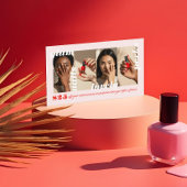 Verwijs een vriend Modern Bold Photo Collage Refer Visitekaartje