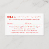 Verwijs een vriend Modern Bold Photo Collage Refer Visitekaartje (Achterkant)