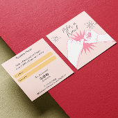 Verwijs een vriend Peach Pastels Hands Illustratie Aanbevelingskaartje