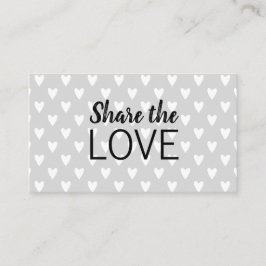 Verwijs een vriend trendy modern grijs visitekaart visitekaartje