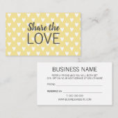 Verwijs een vriend trendy modern visitekaartje (Voorkant / Achterkant)