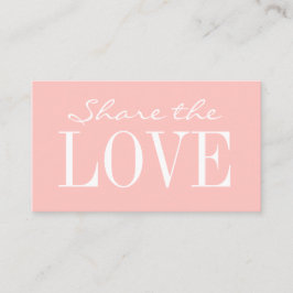 Verwijs een vriend/verwijzings minimalistisch visi aanbevelingskaartje