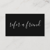 Verwijs een vriend verwijzingsprogramma door aanbevelingskaartje (Voorkant)