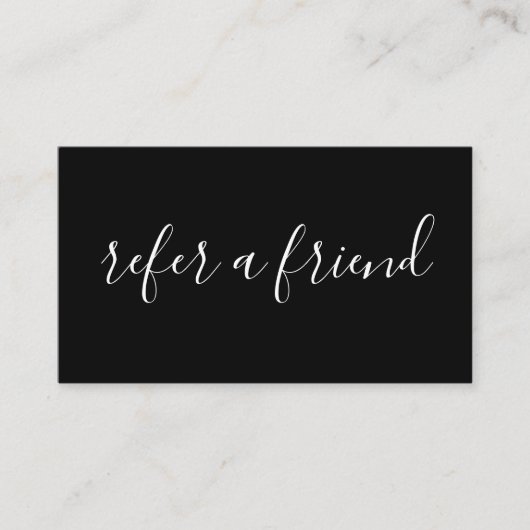 Verwijs een vriend verwijzingsprogramma door aanbevelingskaartje (Voorkant)