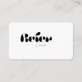 Verwijs een vriend visitekaartje