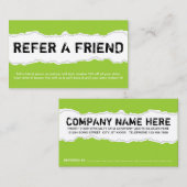 verwijs een vriendenpagina scheurt (kleur klantger aanbevelingskaartje (Voorkant / Achterkant)