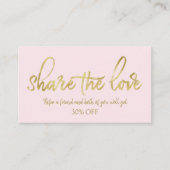 Verwijs een vriendschappelijke stijlvolle kalligra visitekaartje (Voorkant)