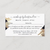 Verwijs naar een schoonheidszeemachtinkt Gold Glit Visitekaartje (Achterkant)