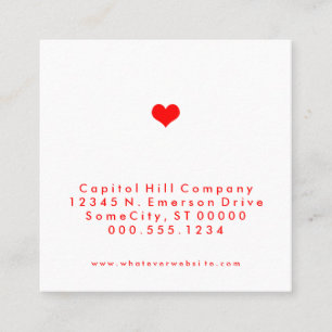 Verwijs naar een vriend Heart Square Aanbevelingskaartje