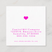 Verwijs naar een vriend Heart Square Aanbevelingskaartje (Voorkant)