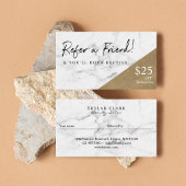 Verwijs naar een vriendschappelijke verwijzing naa visitekaartje