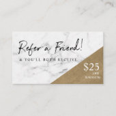 Verwijs naar een vriendschappelijke verwijzing naa visitekaartje (Voorkant)