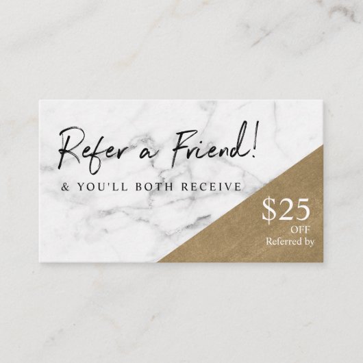 Verwijs naar een vriendschappelijke verwijzing naa visitekaartje (Voorkant)