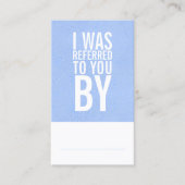 Verwijzende Kaart voor wassen onder druk (Voorkant)