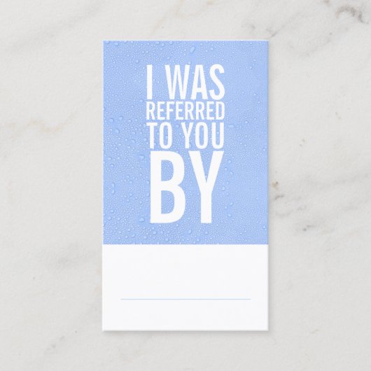 Verwijzende Kaart voor wassen onder druk (Voorkant)