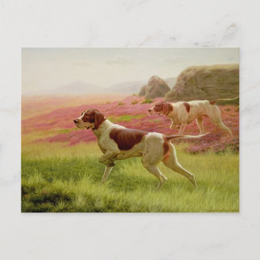 Verwijzers in een landschap, 19e eeuw briefkaart (Voorkant)