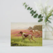 Verwijzers in een landschap, 19e eeuw briefkaart (Staand voorkant)