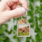 Verwijzers in een landschap, 19e eeuw sleutelhanger (Hand)
