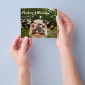 Verwijzing boerderij koe onroerend goed marketing  flyer (Hand)