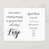 Verwijzing boerderij koe onroerend goed marketing  flyer (Achterkant)