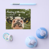 Verwijzing boerderij koe onroerend goed marketing  flyer (Enkel)