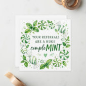 Verwijzing Comple MINT langsbreng Notitiekaartje (Voorkant / Achterkant in situ)
