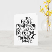 Verwijzing Dank u kaart, Chiropractie Kaart, Kaart (Gele Bloem)